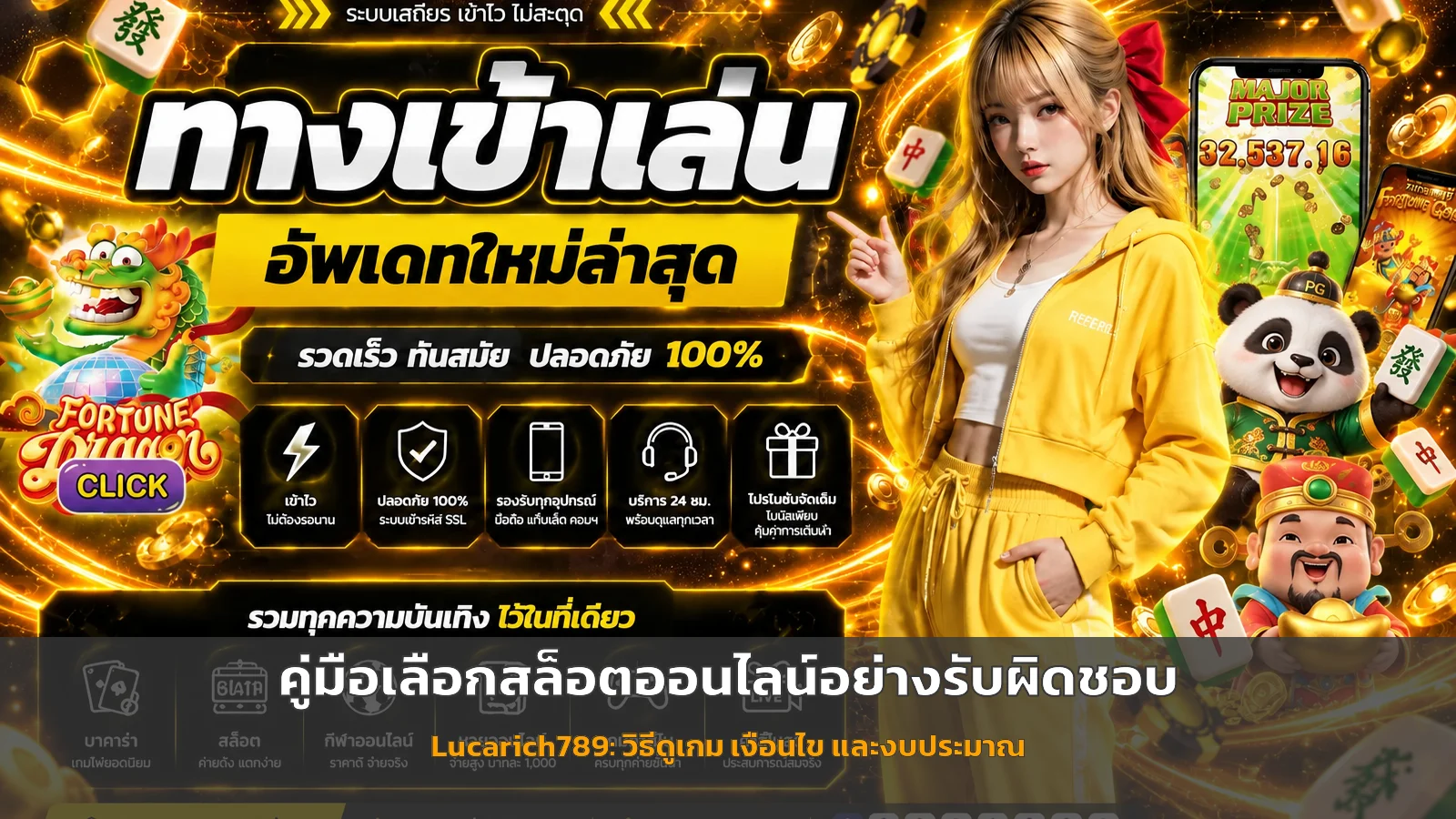 Lucarich789 คู่มือเลือกสล็อตออนไลน์อย่างรับผิดชอบ